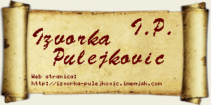Izvorka Pulejković vizit kartica